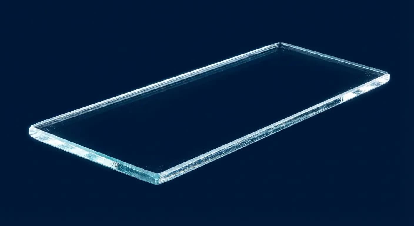 Lame de microscope en gros plan sur fond sombre