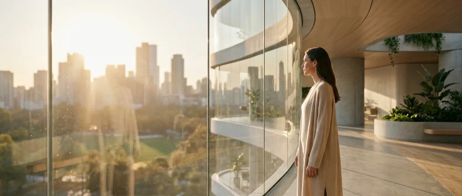 Patiente sereine en attente d'une IRM pelvienne dans un centre médical moderne