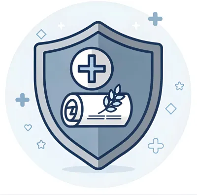 Bouclier illustrant la protection de la santé