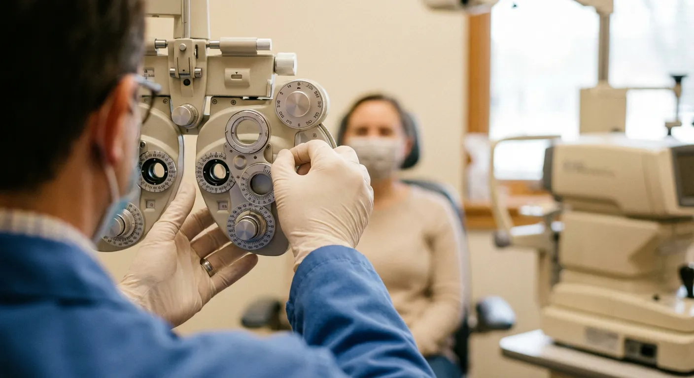 Un praticien ajuste les réglages d'un appareil Quertant avec précision.