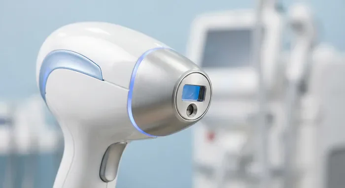 Prise en charge et remboursement du laser pour le SOPK Gros plan sur un appareil de laser dermatologique de précision