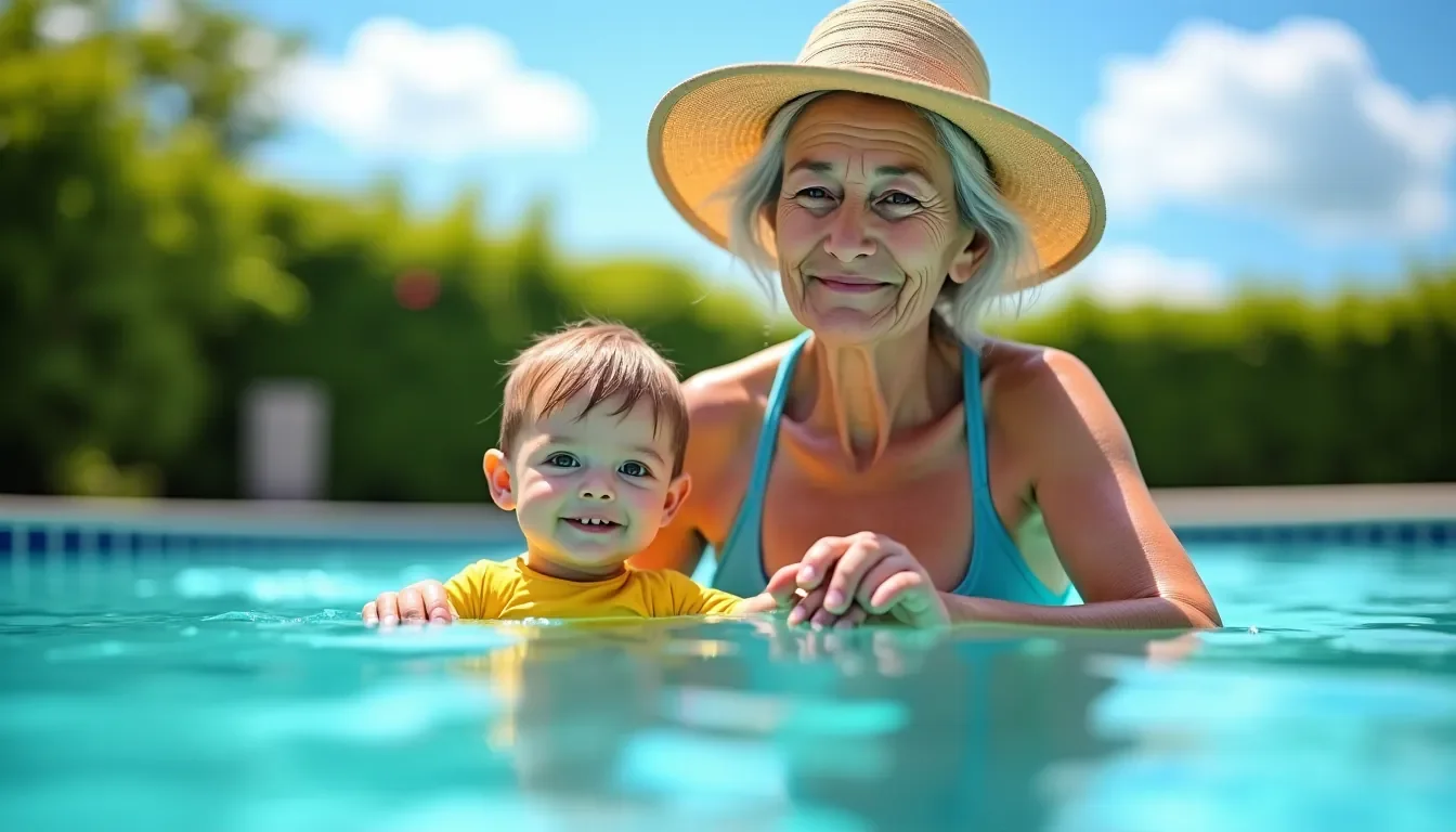 Illustration : la baisse de l'acuité visuelle et auditive peut — éviter la noyade chez les enfants et les seniors