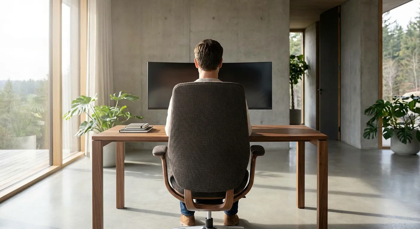 Poste de travail ergonomique pour prévenir le mal de dos en entreprise