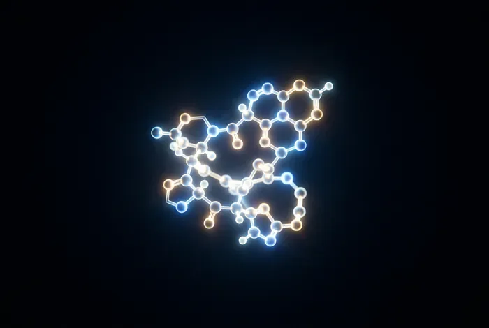Représentation symbolique d'un marqueur biologique microscopique