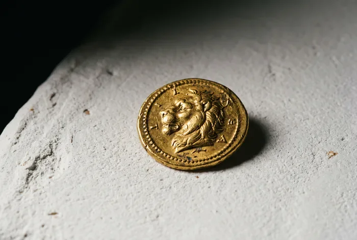 Symbole financier minimaliste pour illustrer la rente accident