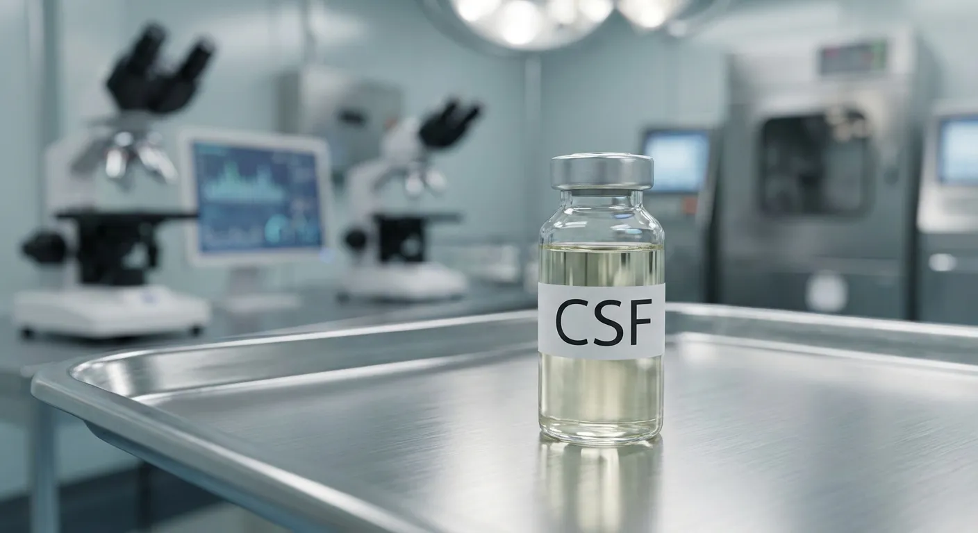 Examen biologique complémentaire pour le diagnostic de la sclérose en plaques.