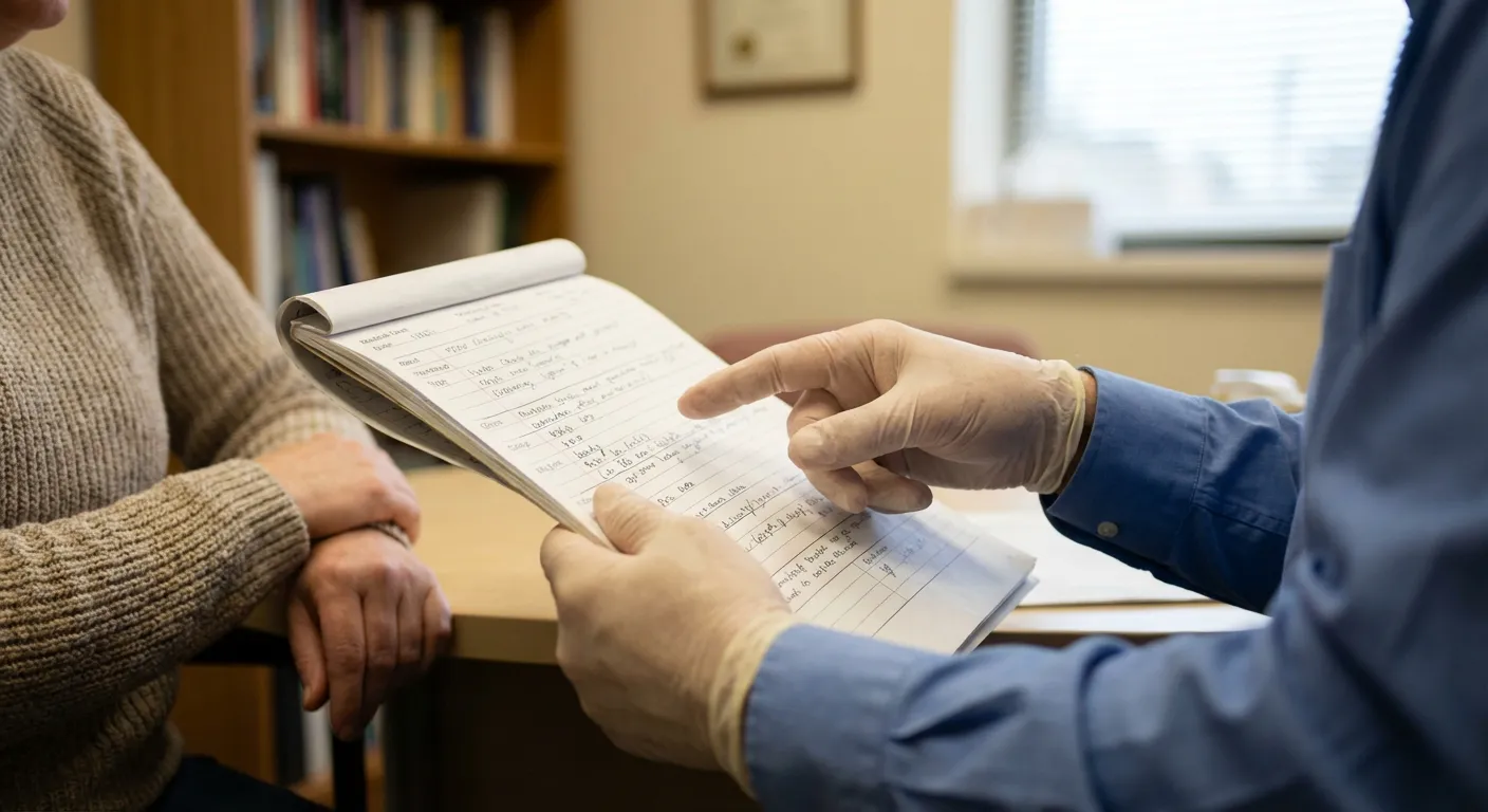 Consultation médicale entre un professionnel de santé et un patient