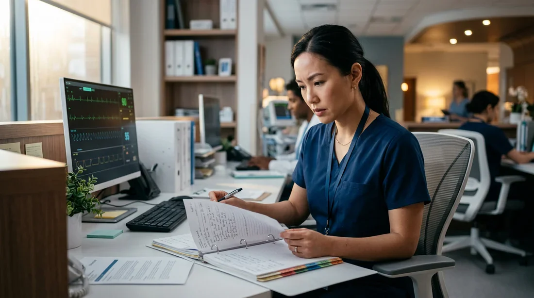 Avis médical sur les compléments Bionutrics Professionnel de santé analysant des dossiers médicaux