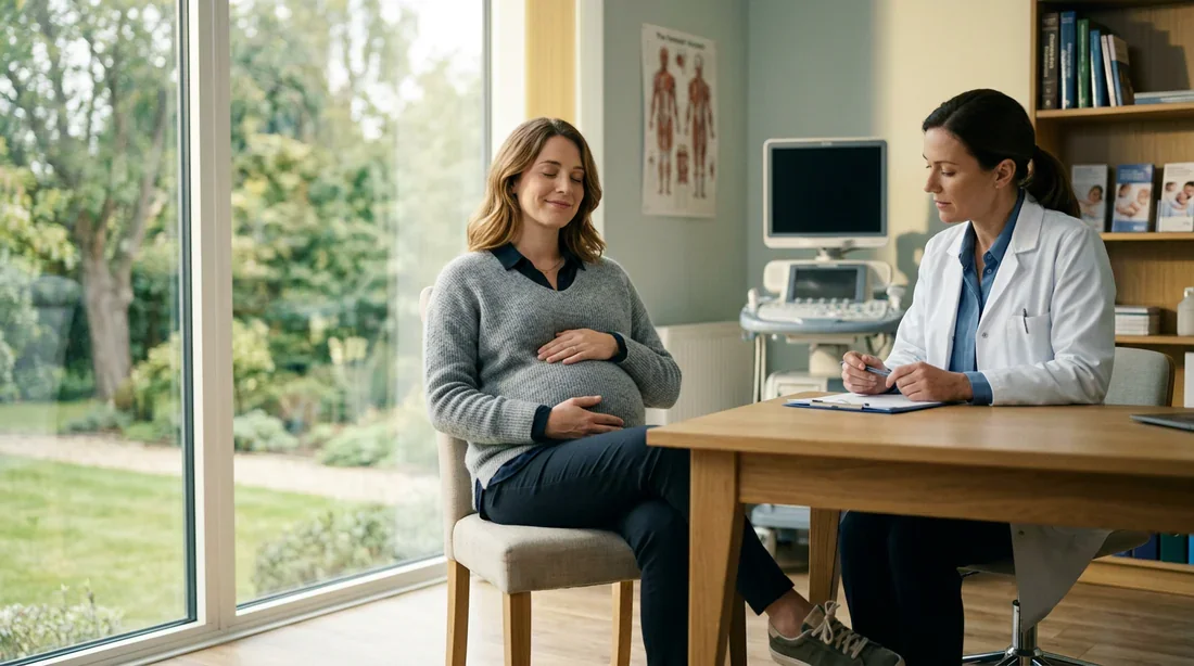 Femme enceinte lors d'un suivi de grossesse