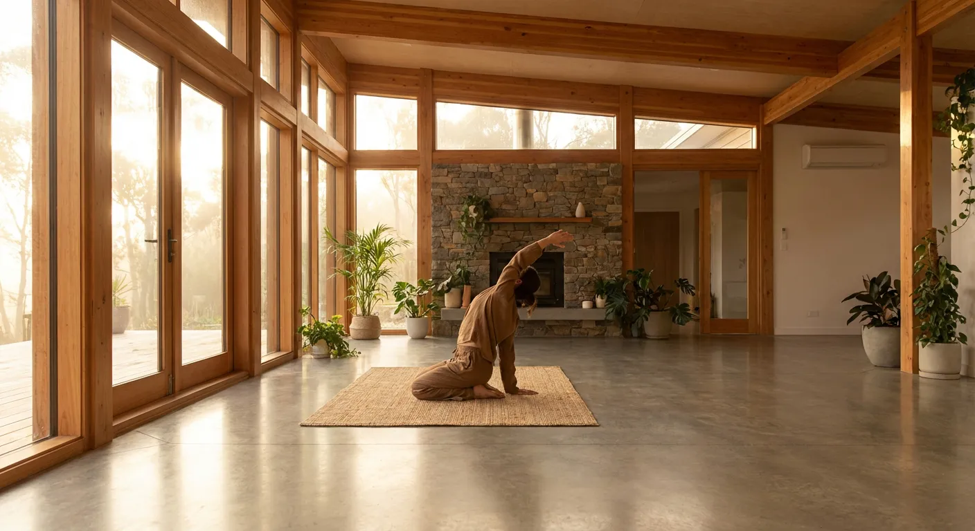 Séance de rééducation douce pour le dos dans un centre de bien-être lumineux.