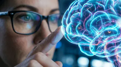 Gros plan minimaliste sur une structure neuronale symbolisant la précision médicale