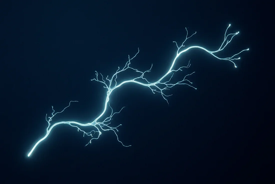 Représentation éthérée des connexions neuronales dans le cerveau humain