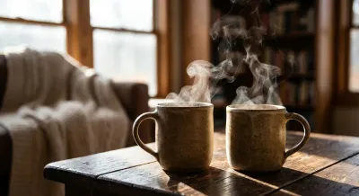 Deux tasses de café symbolisant le lien social retrouvé