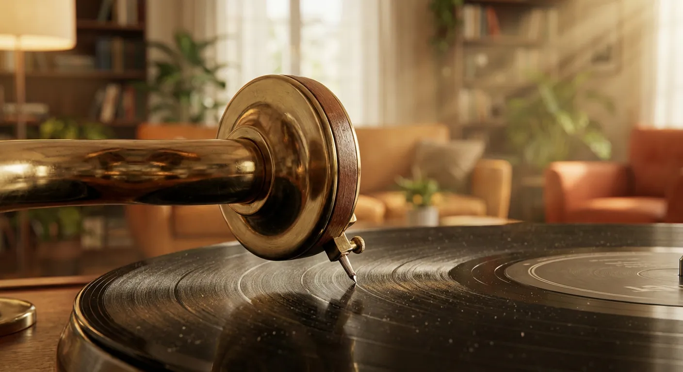 Écoute de musique de haute qualité symbolisant la réussite de l'audition après l'opération